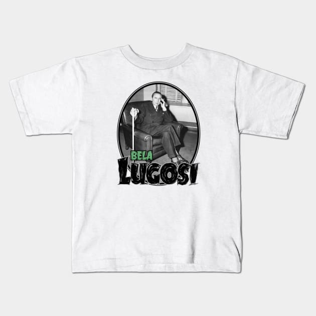 Bela Lugosi: Hungarian Horror Kids T-Shirt by Noir-N-More